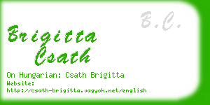 brigitta csath business card